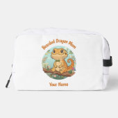 Custom Bearded Dragon Mom Toiletry Bag Toilettasje (Achterkant)