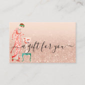 Custom Beauty Hair Nail Small Business SPA Voucher Visitekaartje (Voorkant)