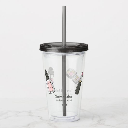 Custom Beauty Professionele Acryl Tumbler Acryl Drinkbeker (Voorkant)