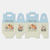 Custom Bedankt Olivia's Baby shower voor Bedankdoosjes (Ongevouwen)