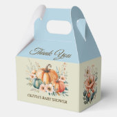 Custom Bedankt Olivia's Baby shower voor Bedankdoosjes (Achterkant)