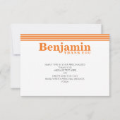 CUSTOM BEDANKT OPMERKING cool modern vet naam sina (Voorkant)