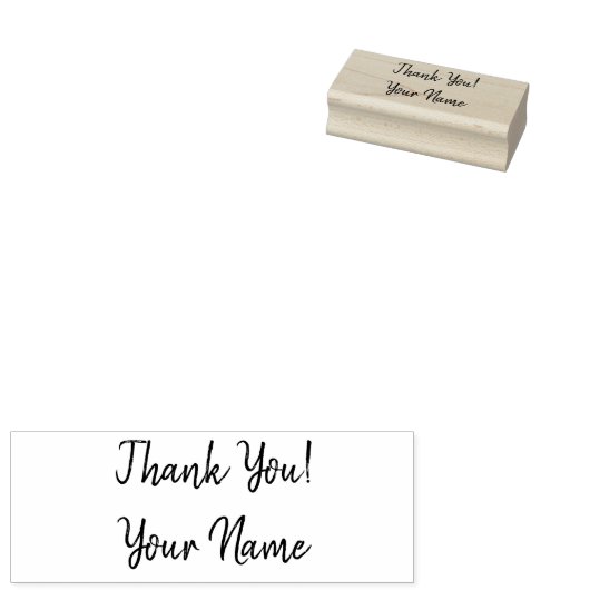 Custom Bedankt! stempel (Gestempeld)