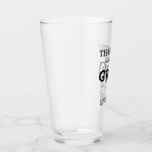 Custom Bedankt voor het helpen groeien Gift Glas (Rechts)