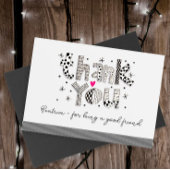 Custom Bedankt voor het zijn van mijn vriend Kaart