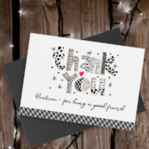 Custom Bedankt voor het zijn van mijn vriend Kaart