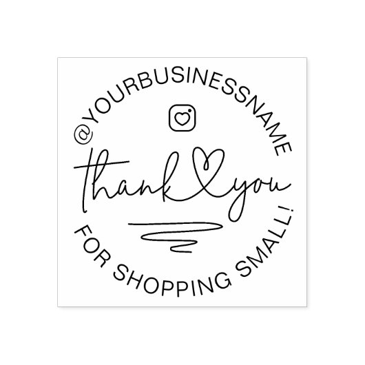 Custom Bedankt Zakelijke verpakking Rubberstempel (Afrduk)