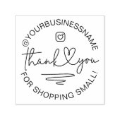 Custom Bedankt Zakelijke verpakking Zelfinktende Stempel (Design)