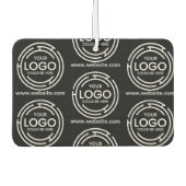 Custom Bedrijf Branded Business Logo zwart Luchtverfrisser (Voorkant)