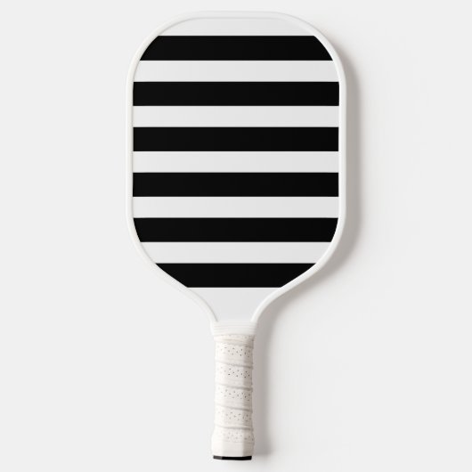 Custom Bedrijf Business Logo Tekst Black Stripe Pickleball Paddle (Achterkant)