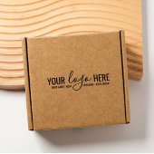 Custom Bedrijf Chic Typografie Basic Logo Zelfinktende Stempel