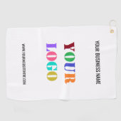 Custom Bedrijf Logo Tekst Golfhanddoek Sjabloon (Horizontaal)
