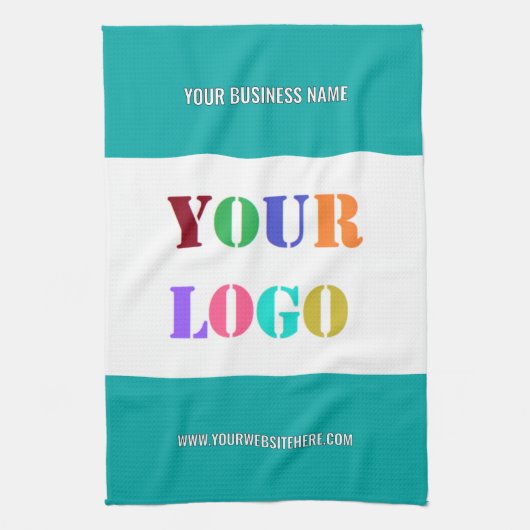 Custom Bedrijf Logo Tekst Keuken Handdoek Uw Kleur (Verticaal)