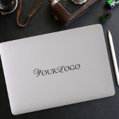 Custom Bedrijf Thin Long Logo Laptop Sticker