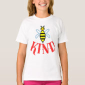 Custom Bee Kind Personalized Gift T-Shirt (Voorkant)