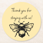 Custom Bee Wegwerp Onderzetters (Voorkant)