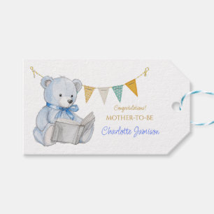 Custom Beer het lezen van een boek Baby shower Cadeaulabel