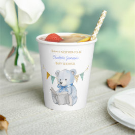 Custom Beer het lezen van een boek Baby shower Papieren Bekers