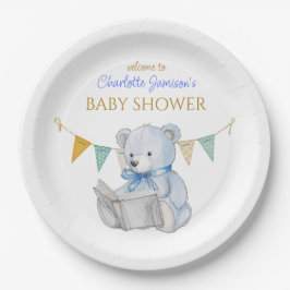 Custom Beer het lezen van een boek Baby shower Papieren Bordje