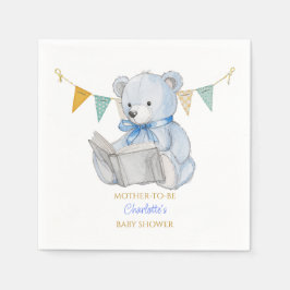 Custom Beer het lezen van een boek Baby shower Servet