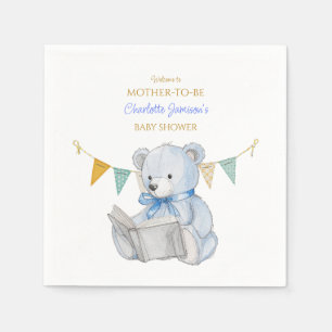 Custom Beer het lezen van een boek Baby shower Servet
