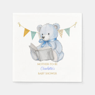 Custom Beer het lezen van een boek Baby shower Servet