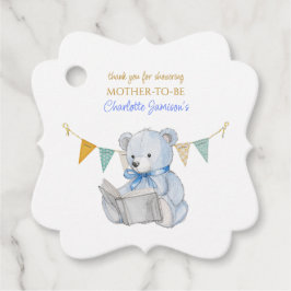 Custom Beer het lezen van een boek Dank u Baby sho Bedankjes Labels