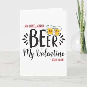 CUSTOM Beer Mijn Valentijn of om het even welk Voo Kaart