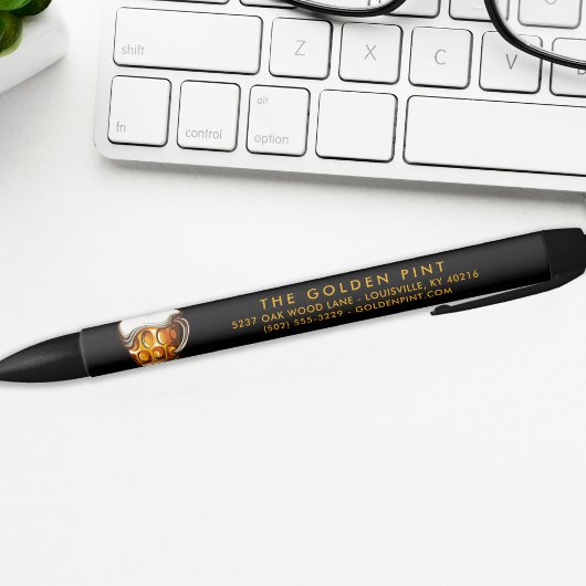 Custom Beer Mok Logo Brewery Business Zwarte Inkt Pen