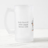 Custom Beer Mug for Ladies Golf League  Matglas Bierpul (Links)