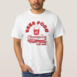 Custom Beer Pong Champion Award - Shirt