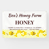 Custom Bees Honey Boerderij 3' x 5' Display Banner (Horizontaal)