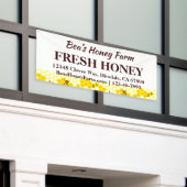 Custom Bees Honey Boerderij 6' Display Banner (Buitenkant Gebouw)