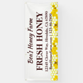 Custom Bees Honey Boerderij 6' Display Banner (Verticaal)