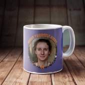 Custom "Behandel jezelf goed" Paarse Koffiemok