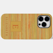 Custom Beige Geel Bruin Marmer Strepen Case-Mate iPhone Case (Achterkant (horizontaal))