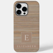 Custom Beige Tan Grijs Bruin Marmer Strepen Case-Mate iPhone Case (Achterkant)