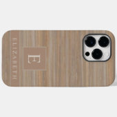 Custom Beige Tan Grijs Bruin Marmer Strepen Case-Mate iPhone Case (Achterkant (horizontaal))