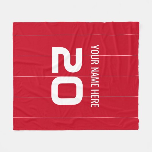 Custom Benfica Fleece Deken (Voorkant (Horizontaal))