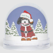 Custom Bernedole Santa Dog Sneeuwbol (Achterkant)