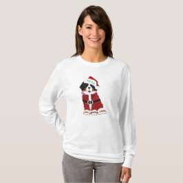 Custom Bernese Mountain Dog Santa Paws T-shirt