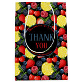 Custom Berries & Citrus Pattern Paper Gift Bag Medium Cadeauzakje (Voorkant)