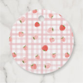 Custom Berry Eerste Verjaardag Party Labels (Achterkant)