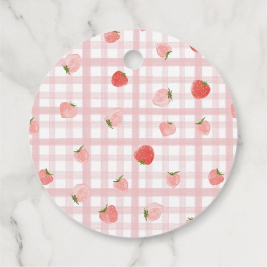 Custom Berry Eerste Verjaardag Party Labels (Achterkant)