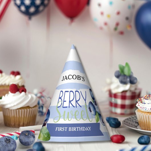 Custom Berry Sweet Birthday Hat Feesthoedjes