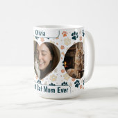 Custom Best Cat Mom Ever Coffee Mug – Personalized Koffiemok (Voorkant rechts)