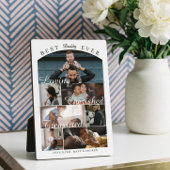 Custom Best Dad Ever Family Photo Collage Keepsake Fotoplaat