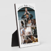Custom Best Dad Ever Family Photo Collage Keepsake Fotoplaat (Zijkant)