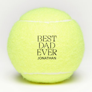 Custom Best Dad Ever Modern Vaderdag Elegant Tennisballen