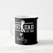 Custom Best Dad van Par Photo Koffiemok (Voorkant links)